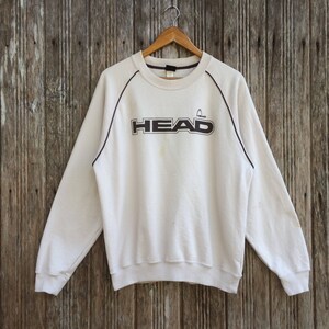 Vintage Head Sweatshirt Jumper Pullover Big Logo Head sport medium size
