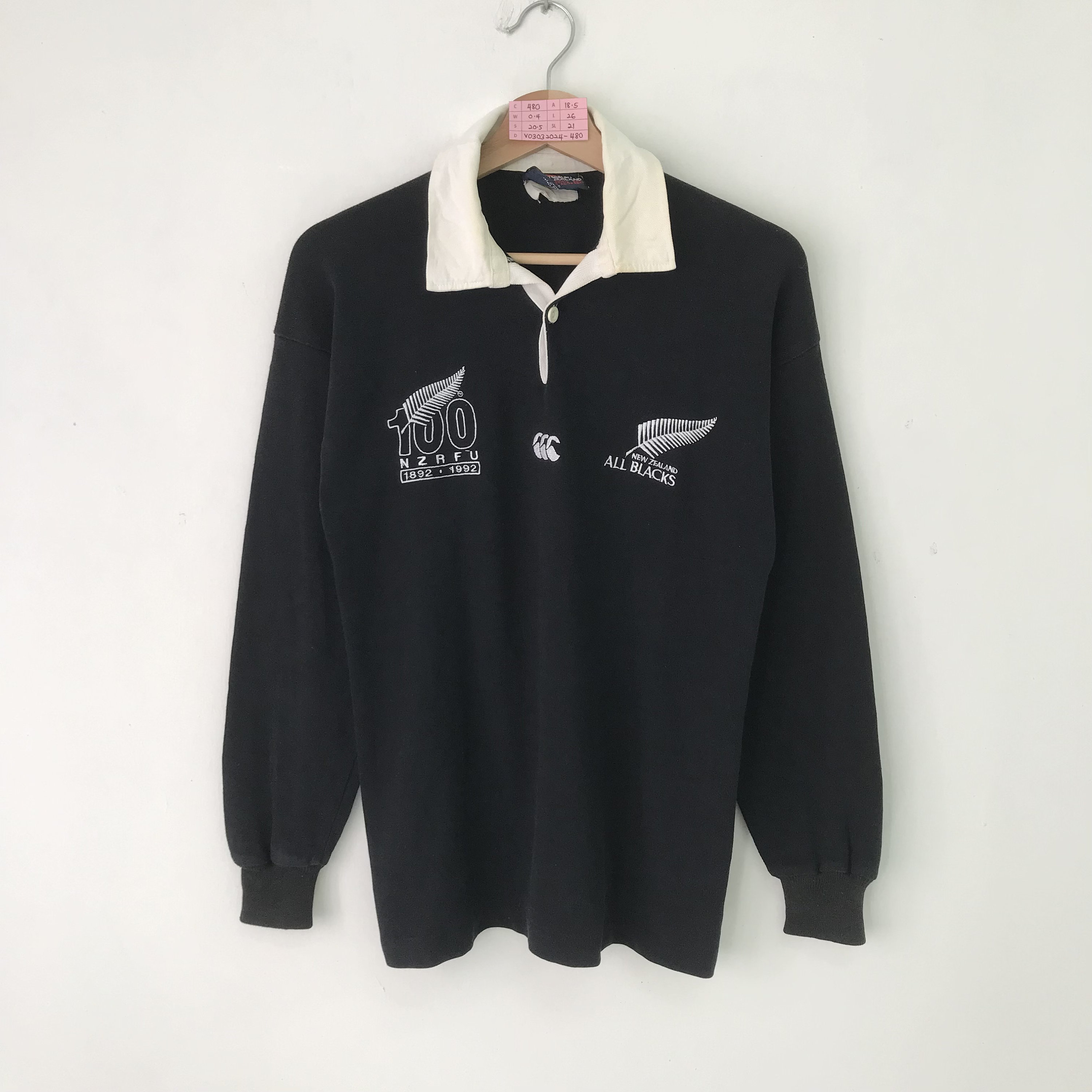 Mens Large Vintage New Zealand All Blacks 90s Canterbury