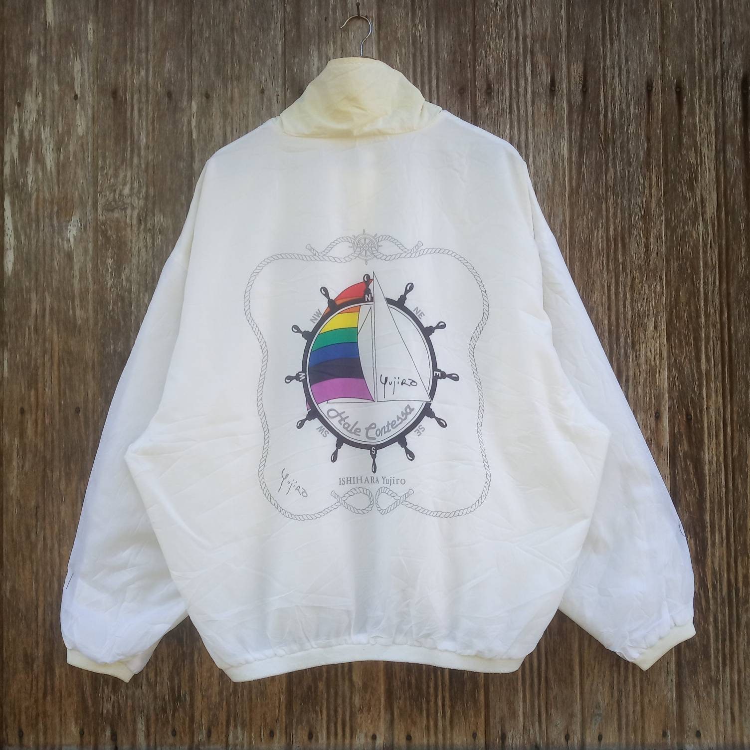 Yujiro Ishihara Zipper Jacket Big Logo Yujiro Ishihara Windbreaker