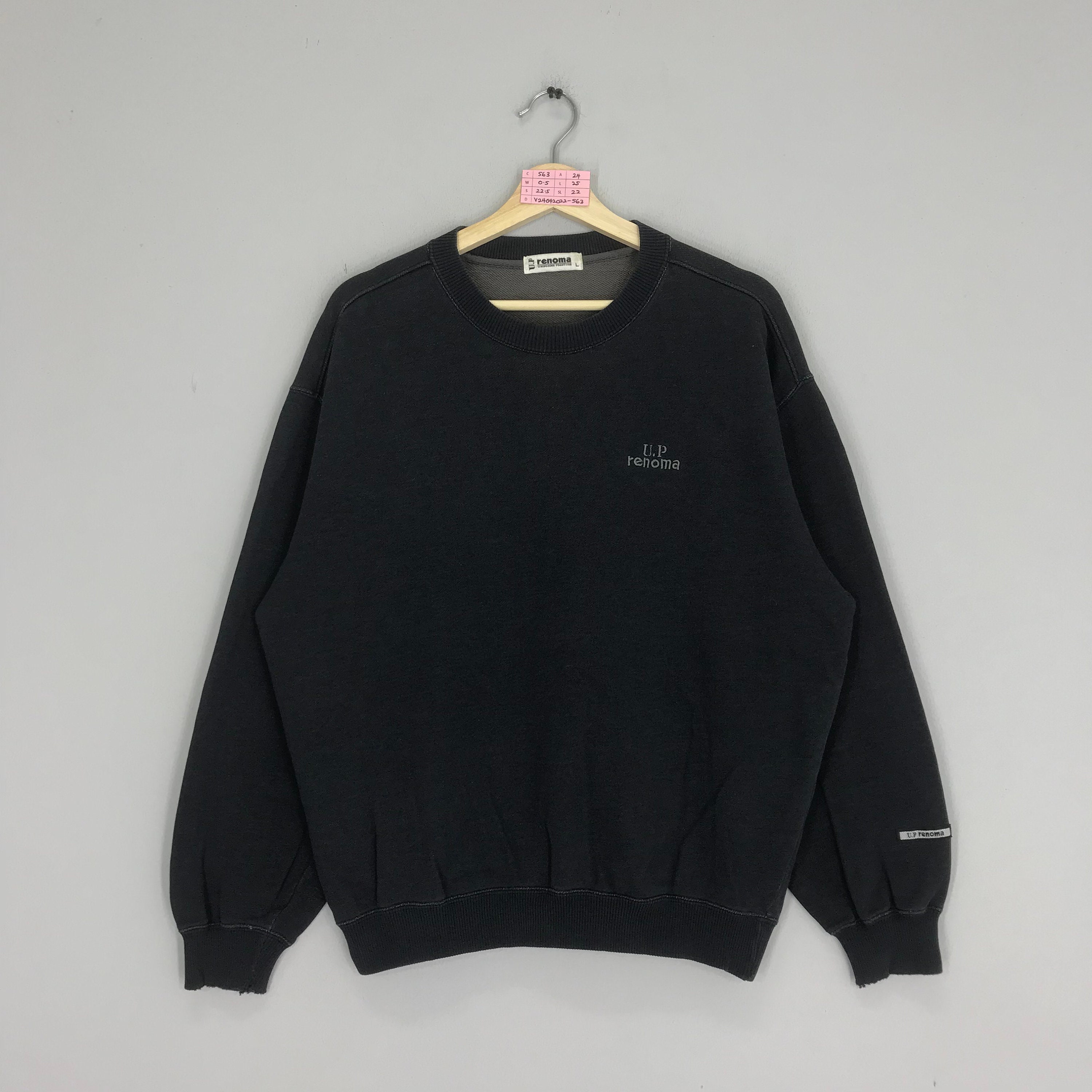 Vintage 90's up Renoma Black Sweater Renoma Sportswear