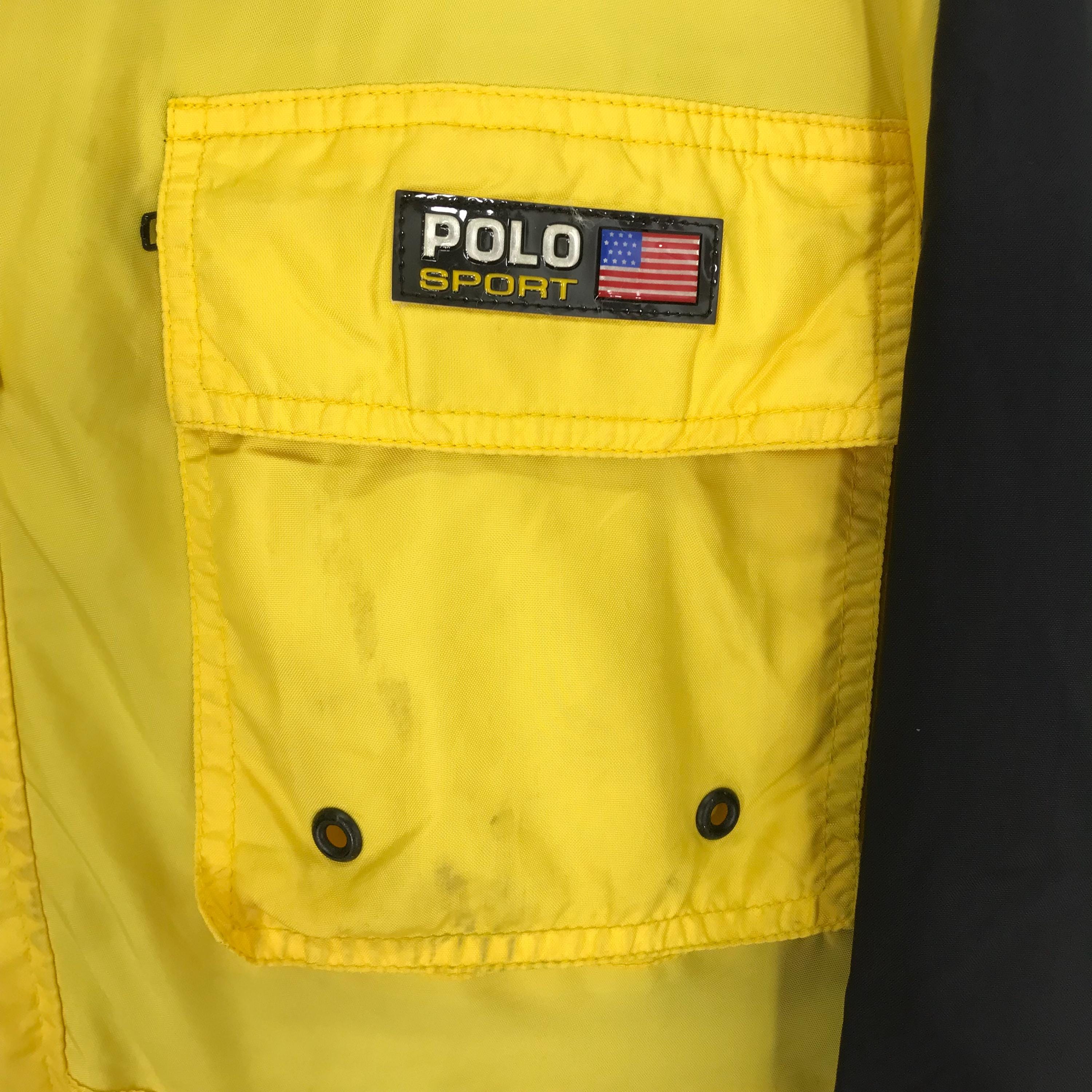 Vintage 90s Polo Sport Yellow Jacket Large Polo Sport Ralph Lauren