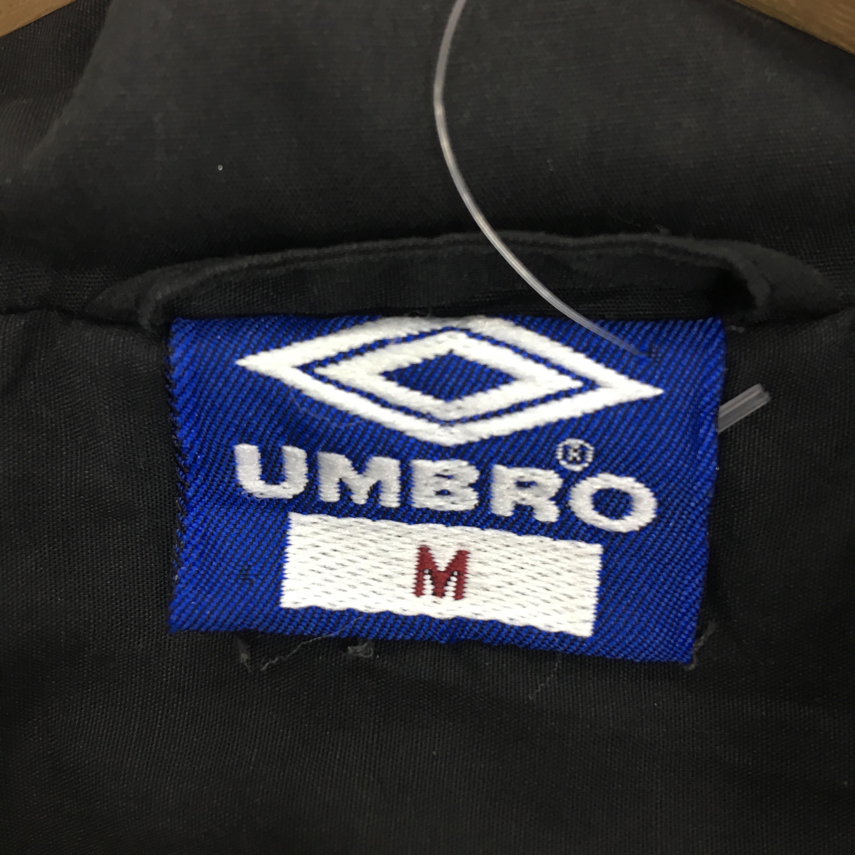 Vintage 90s Umbro Gray Jacket Medium Umbro Big Logo Side Tape 