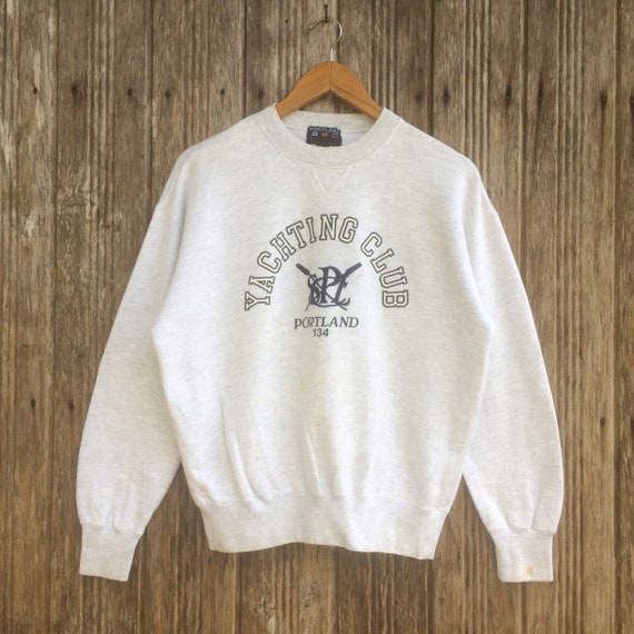 Vintage Portland Yachting Club Sweatshirts small size | Etsy