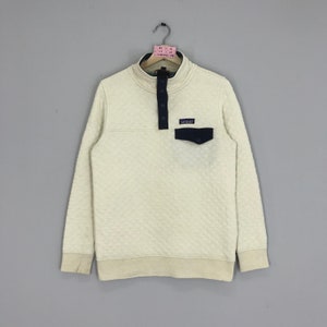 Rare!! Patagonia Half Snap Button Sweater Single Pocket Patagonia Sport Sweater Size S