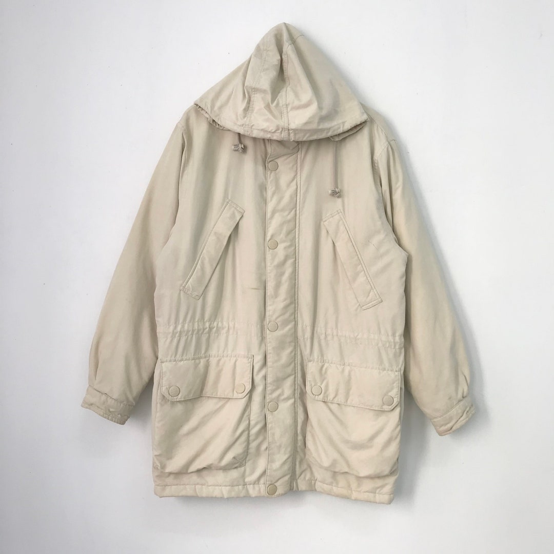 Vintage 90's Lucky Strike Parka Jacket Four Pocket Lucky Strike Long
