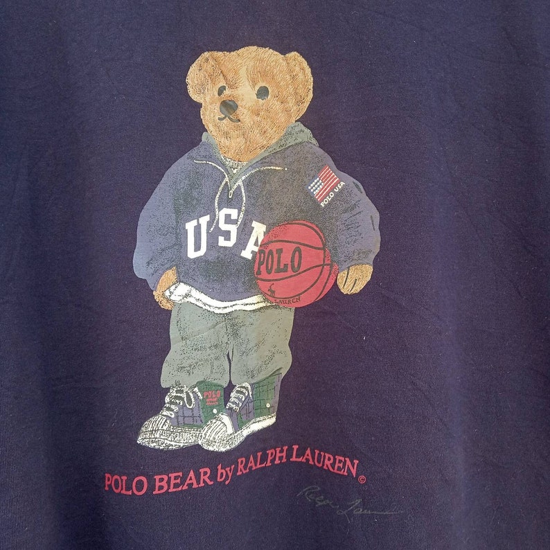 Vintage Polo Bear by Ralph Lauren Big Logo Polo Bear Sports | Etsy
