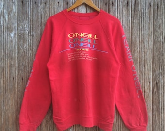 Rare!! O'neill Big Logo Sweatshirts Pullover Unisex Small size