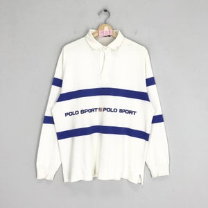 90s Polo by Ralph Lauren Polo Rugby Shirt / Spell Out / Big