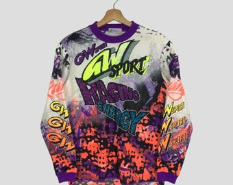 Vintage 90's Sinisalo Racing Motocross Overprinted Tshirt Medium