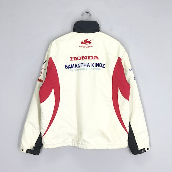 Vintage Honda Motorsport Racing Jacket Zipper Embroidery Vintage Honda Motorsport Racing Jacket Zipper Embroidery