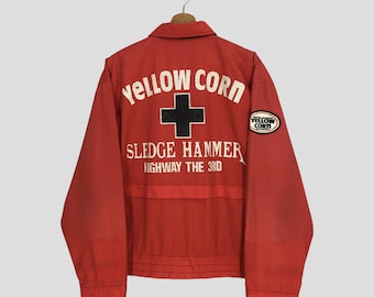 Vintage 90's Yellow Corn Sledge Hammer Highway the 3rd Racing