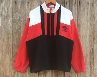 Reebok Basketball Half Zipper Sweatshirt Jumper Pullover Multicolour Style Large size