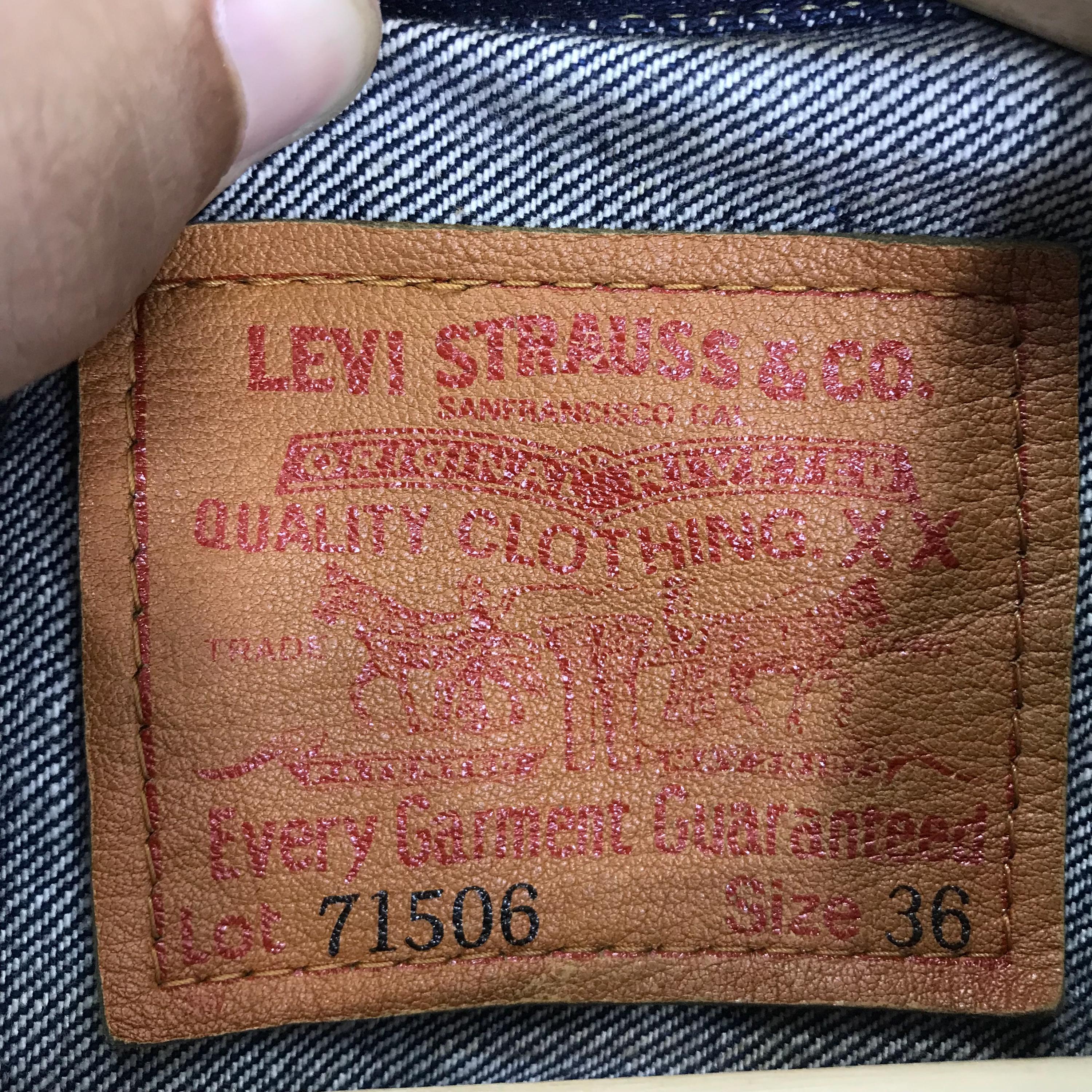 Vintage Levis Big E Denim Type 1 Jeans Trucker Jacket Levis