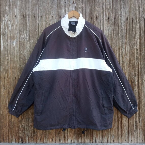RARE!! Nike Court Windbreaker Jacket Zipper Embroidery Logo Nike Unisex Size L