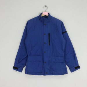 Vintage Yamaha Riding Wear Jacket Ladies 90&#39;s Blue Jacket Yamaha Motorsport Jacket Size M