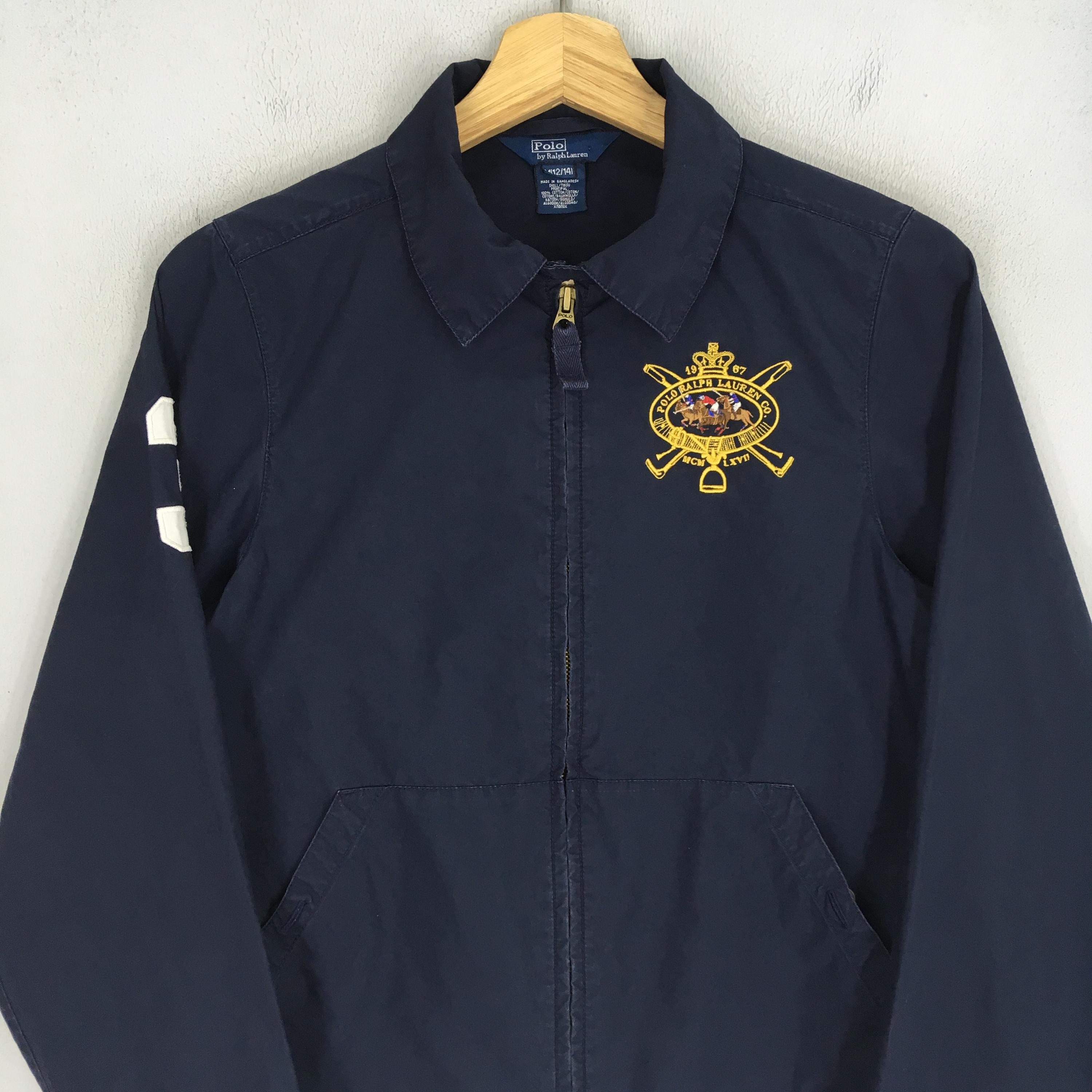 Vintage Polo by Ralph Lauren Blue Harrington Zipper Jacket Polo Vintage Polo by Ralph Lauren Blue Harrington Zipper Jacket Polo