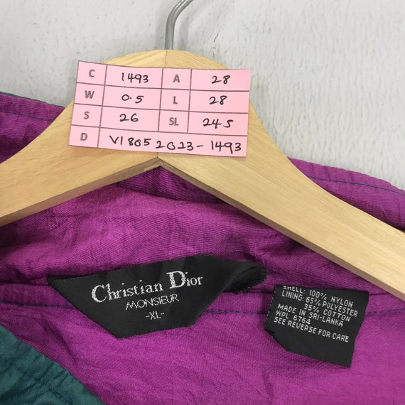 Vintage Christian Dior Multicolor Winbreaker Zipper Jacket Vintage Christian Dior Multicolor Winbreaker Zipper Jacket