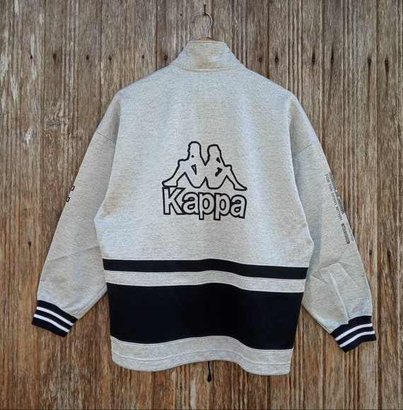Rare KAPPA Sports Embroidery Style Logo Sweater Jacket Medium Size Etsy