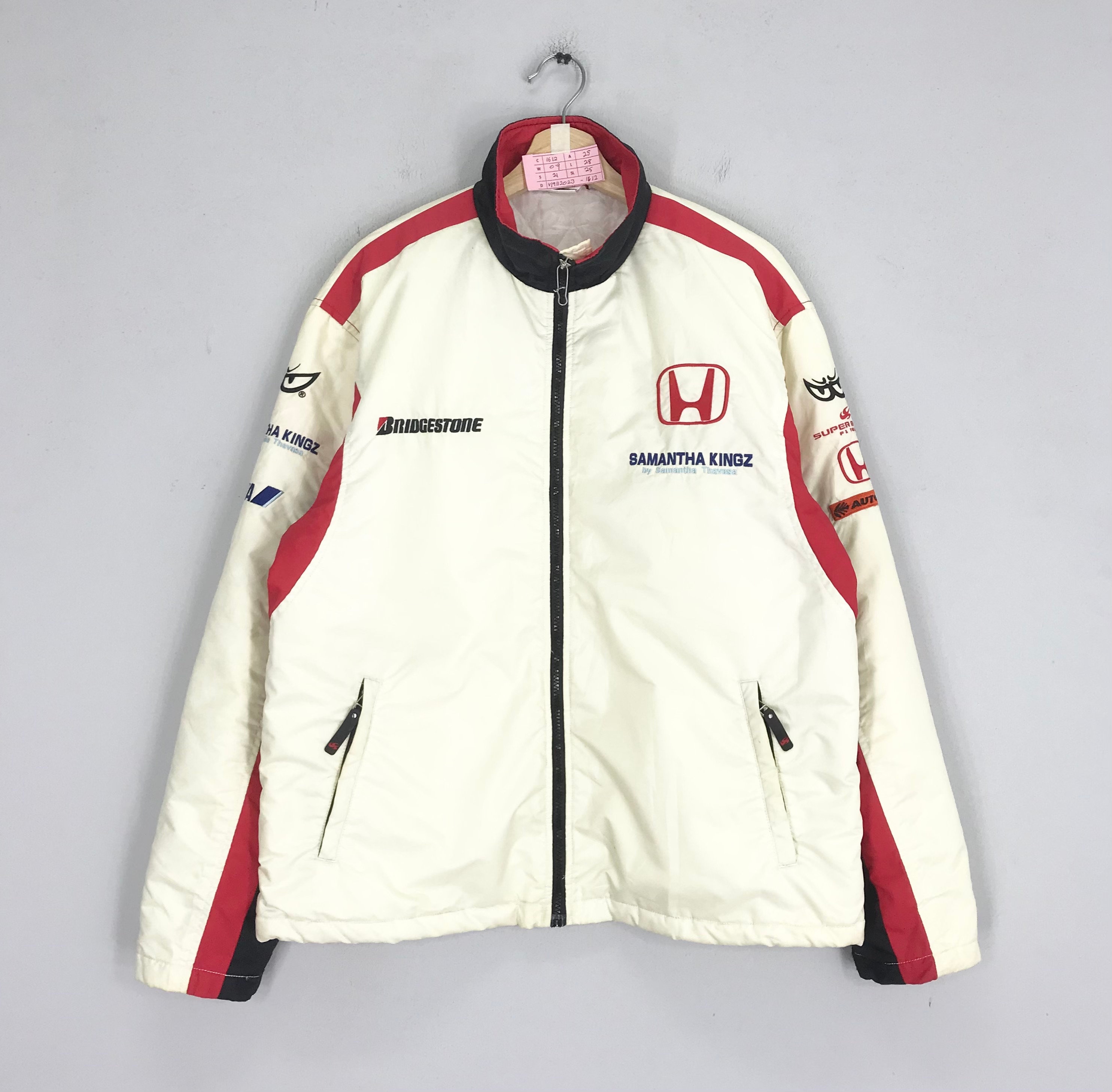 Vintage Honda Motorsport Racing Jacket Zipper Embroidery Vintage Honda Motorsport Racing Jacket Zipper Embroidery