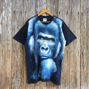 Rare!! Vintage Fullprint King Kong The Movie Design T-shirt Horror Unisex large size