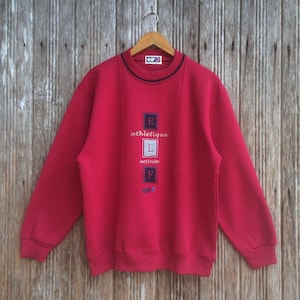 Rare!! ELF Motor Oil Embroidery Logo Sweatshirts Motorsports Unisex medium size