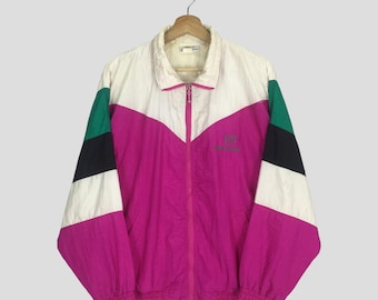 Vintage 90s Sergio Tacchini Windbreaker Multicolor Jacket Large