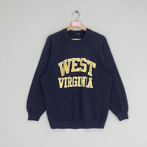 Vintage West Virginia State Sweatshirt West Virginia Crewneck Pullover West Virginia State Sweater Size L