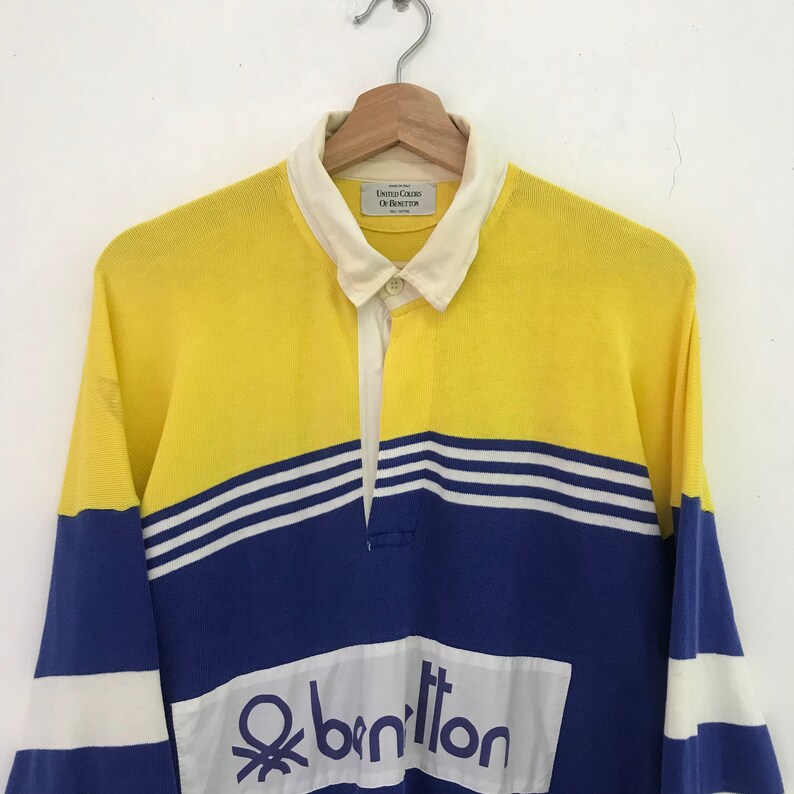 Vintage United Colors of Benetton Polo Shirt Benetton Rugby Polo Shirt ...