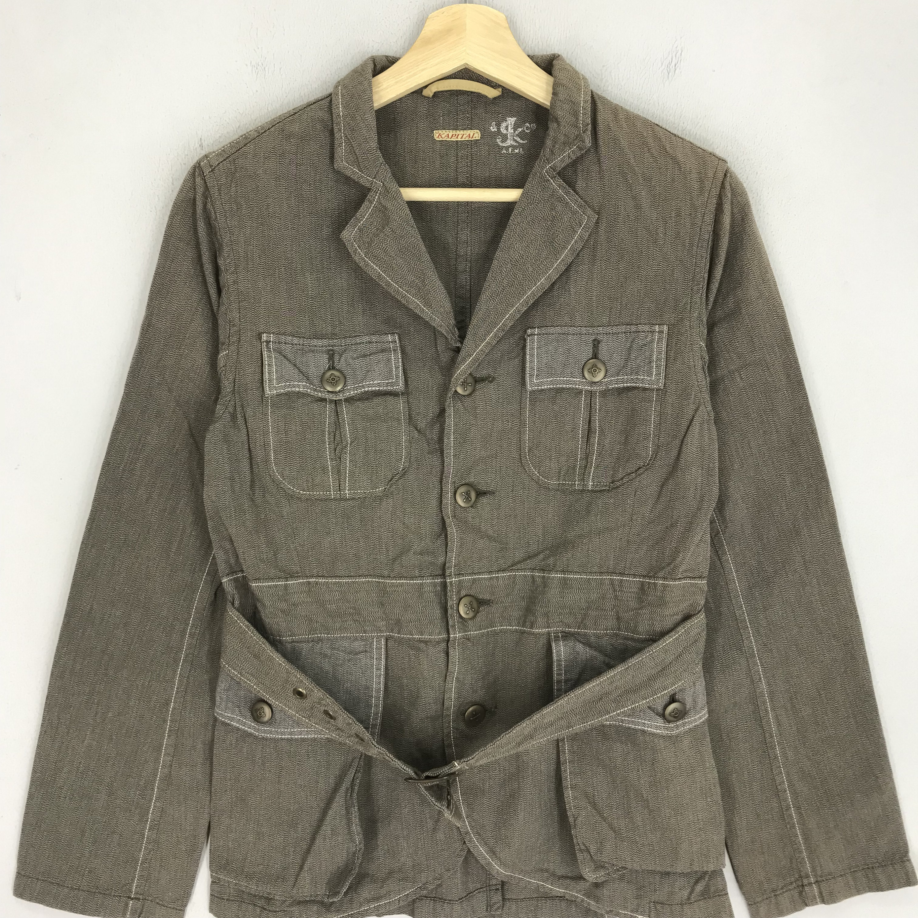 Vintage Kapital Japan Trench Coat Ladies Xsmall Four Pocket