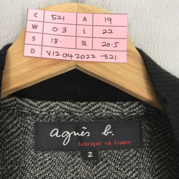 Pull Agnès B. Paris En Coton 100% Noir, Col V, Manches Longues - Taille Française 3, Occasion Excellent état