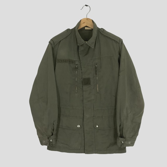 Vintage Army Field Jacket Olive Green Small Army Workers Jacket