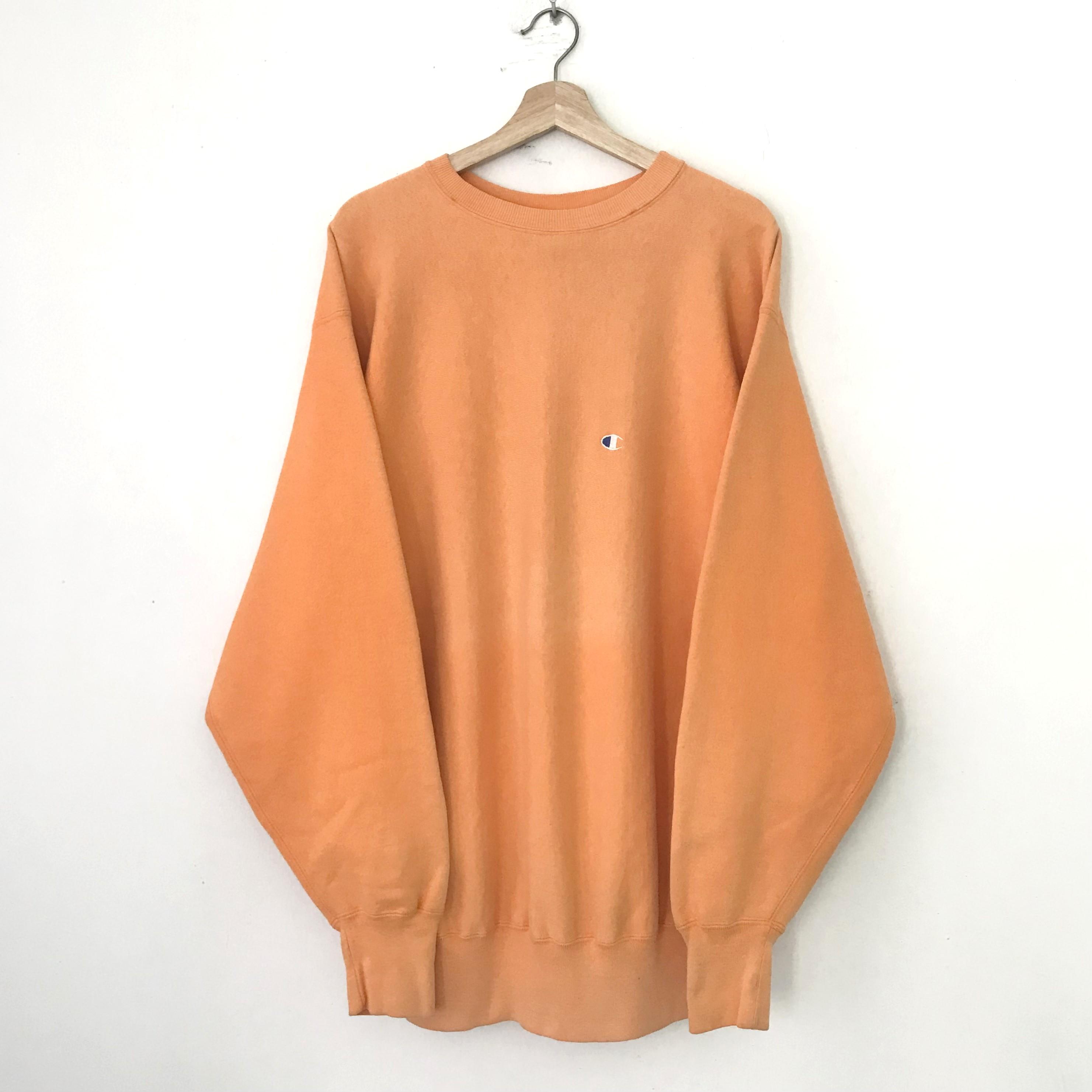 トップス 90's USA Champion reverse weave 90s Champion Reverse Weave Striped Trim Sweatshirt - Men's
