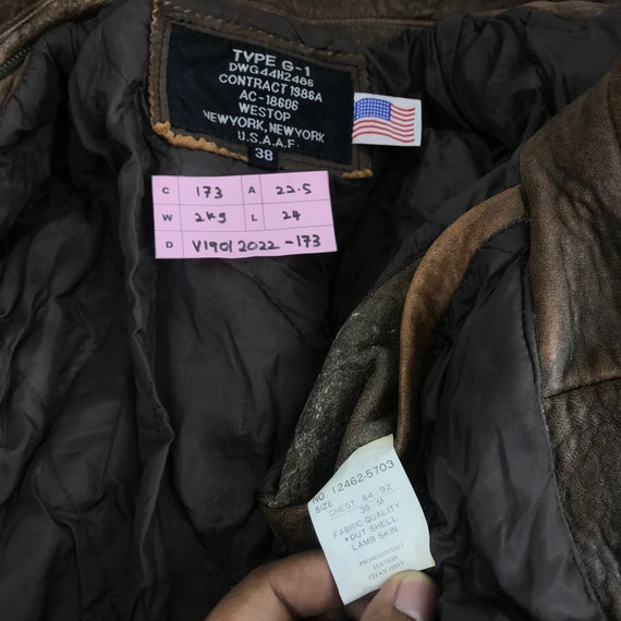 Vintage Leather Jacket Type G-1 U.S.A.A.F Army Bomber Jacket Vintage Leather Jacket Type G-1 U.S.A.A.F Army Bomber Jacket