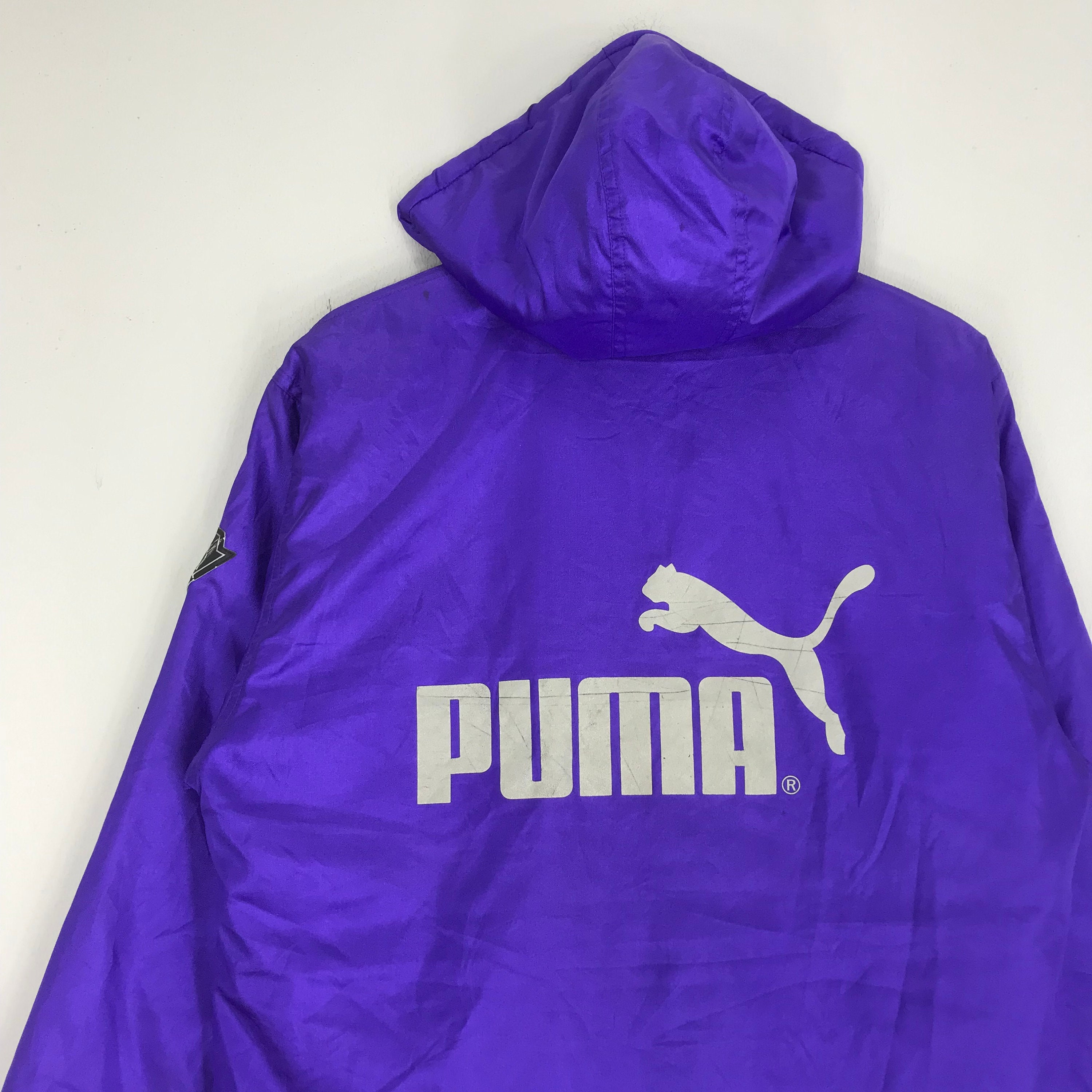 Rare!! Puma Sport Big Logo Warmer Jacket Hoodie Puma Cougars