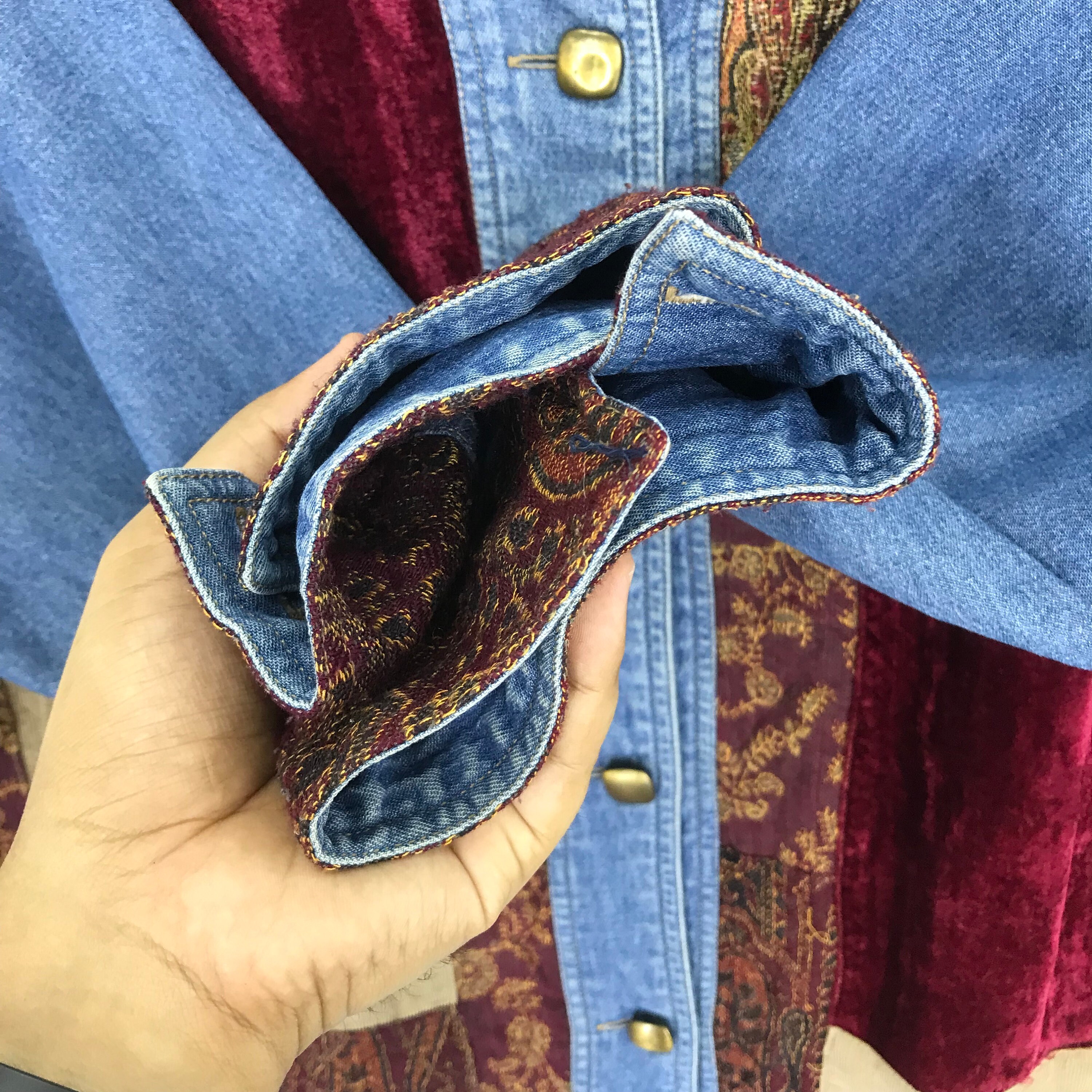 90s WHITE STAG デニム テーラードジャケット 18 ジーンズ コート ブレザー ジャケット ホワイトスタッグ 80s USA ヴィンテージ White Stag Denim L Embroidered ACTIONSPORTS