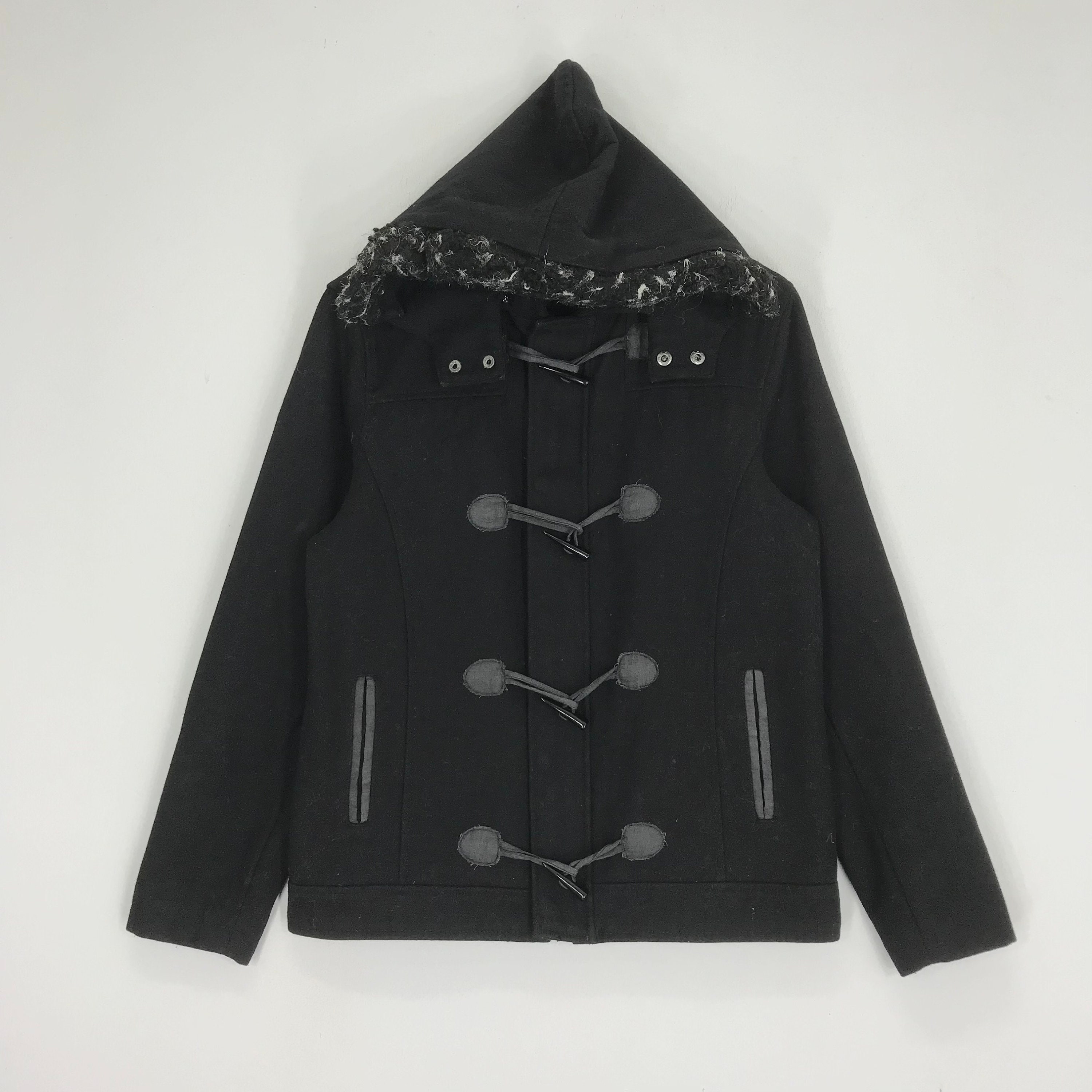 SUGARHILL CORDED DUFFLE COAT（BLACK） SUGARHILL（シュガーヒル）のCORDED DUFFLE COAT CHARCOAL BLACK