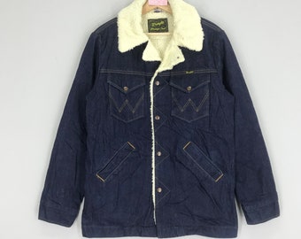 Vintage 1960s Wrangler Dark Denim Jacket Size 44 - Etsy