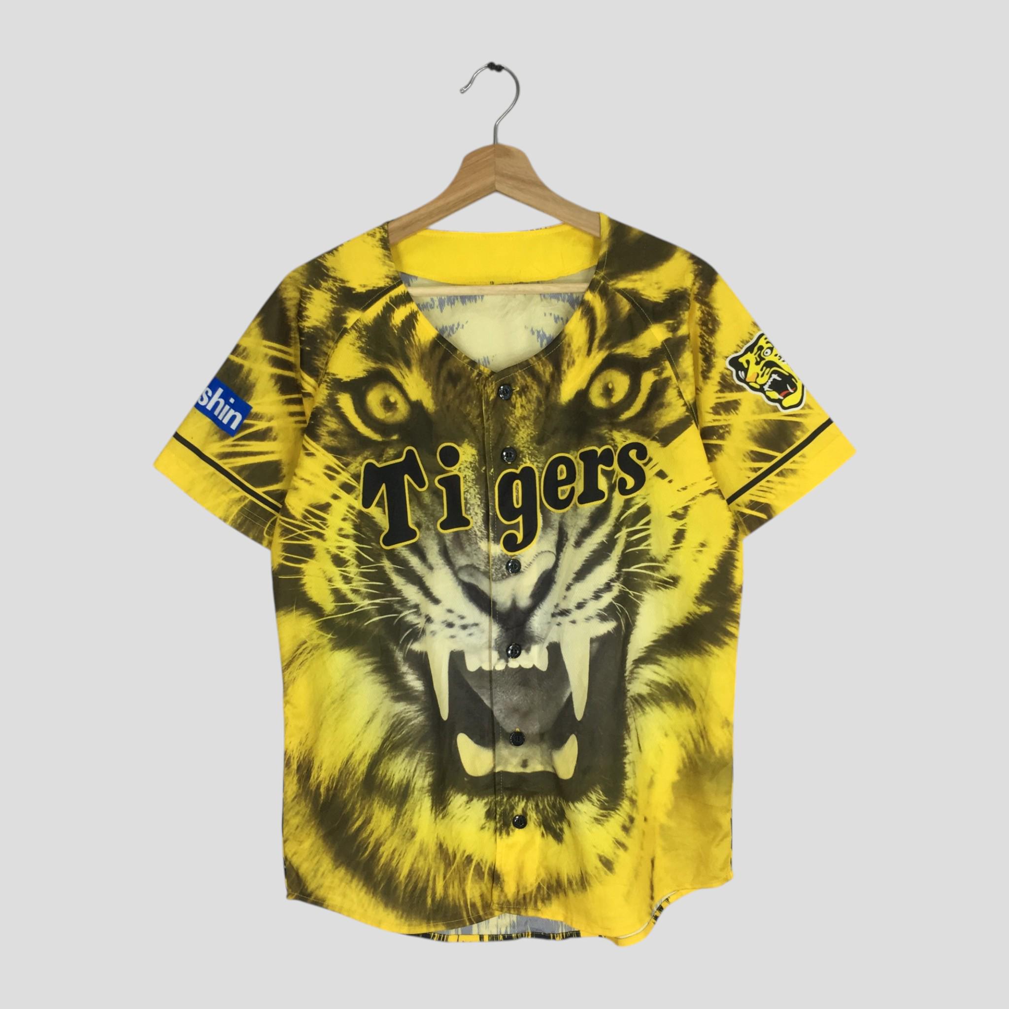 Hanshin Tigers 半袖シャツ イエロー Hanshin Tigers Shirt - Etsy