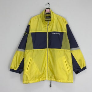 Spalding Winter Wear Sport Sweater Jacket Zipper Spalding Yellow Jacket Size XXL