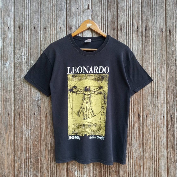Rare!! Leonardo Da Vinci Art Style Nice Design T-shirt - Etsy