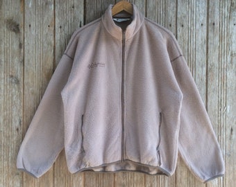 Rare!! Columbia Sweater Jacket Fleece Sports Unisex large size