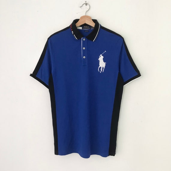 Vintage Polo Ralph Lauren Blue Rugby Shirt Small Polo Pony Ralph