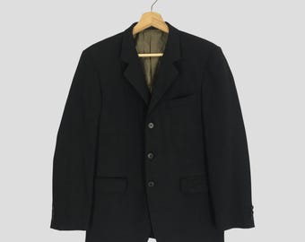 Vintage 80s Yohji Yamamoto Cotton Long Coat: Made in Japan, Size