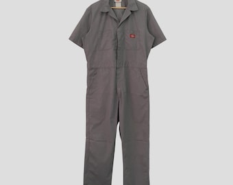 Vintage 80s Dickies Coveralls | Navy Blue Boiler Suit | Zip Front