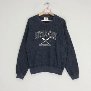Vintage Myrtle Beach Sweatshirt Myrtle Beach Sweater Myrtle Beach South Carolina Crewneck Myrtle Beach Big Logo Pullover Jumper Size M