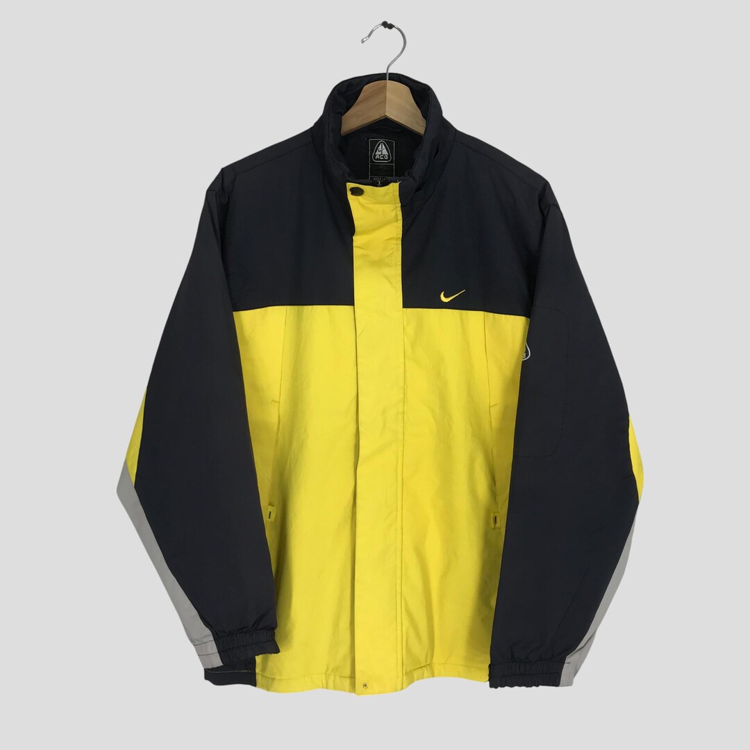 Vintage 90s Nike Colorblock Yellow Jacket Medium Nike ACG Outdoor