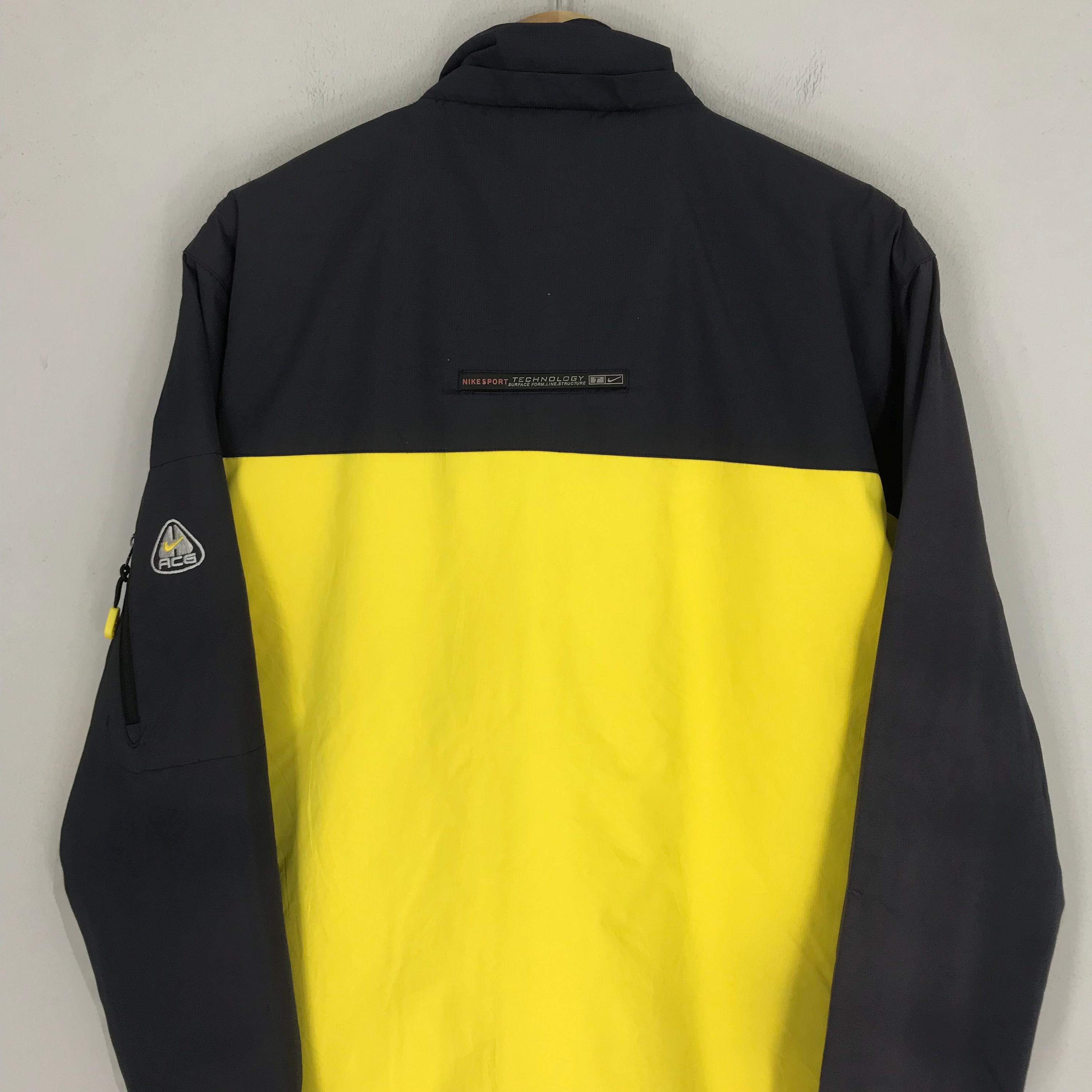 Vintage 90s Nike Colorblock Yellow Jacket Medium Nike ACG Outdoor