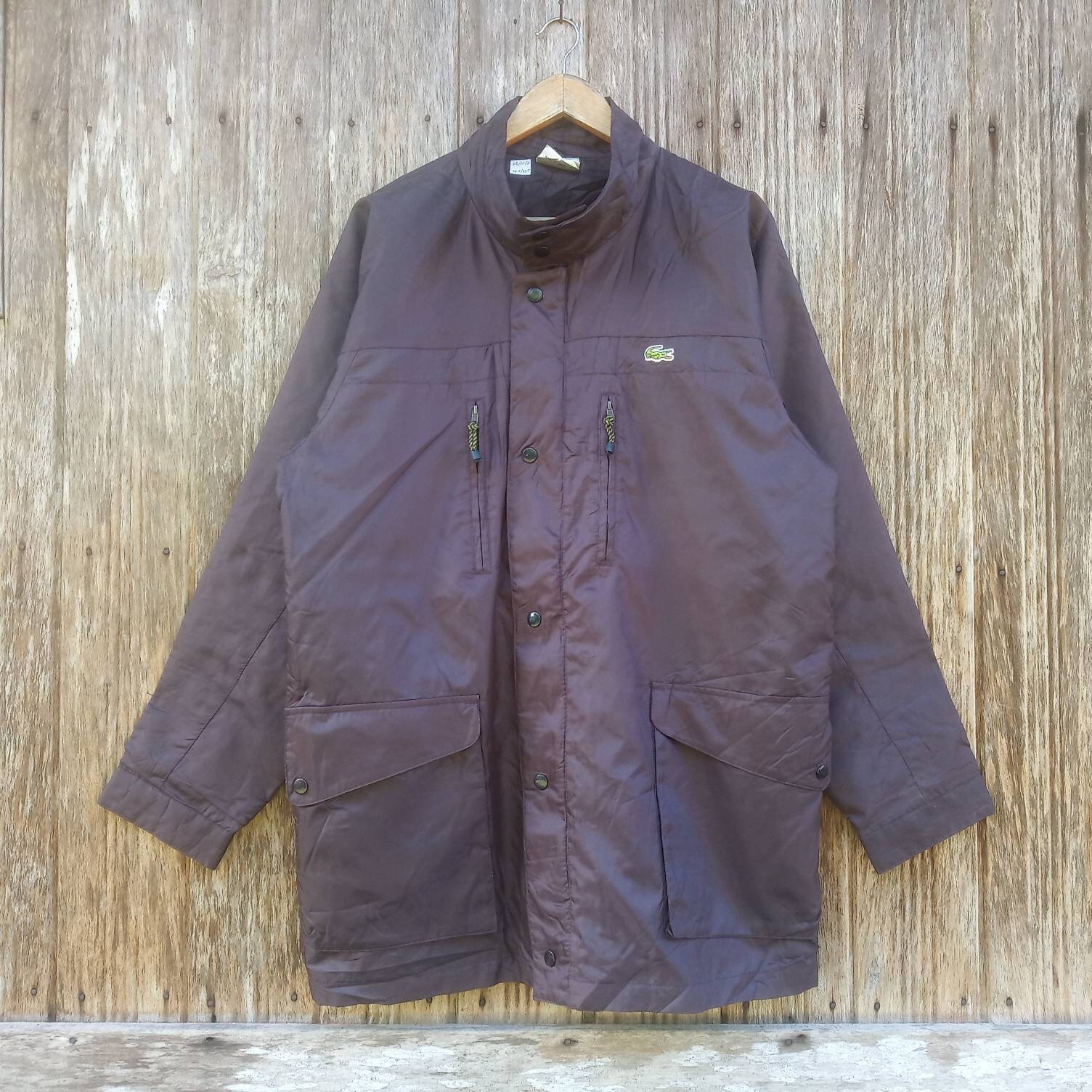 Rares !! Veste longue Lacoste Logo brodé Lacoste Veste Lacoste Taille L