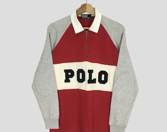 POLO by Ralph Lauren 90’s Rogby Shirt 1990s Ralph Lauren Rugby Shirt Free Shipping - The Vintage Twin