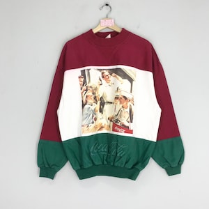 Vintage Coca Cola Sweatshirt Enjoy Coca Cola Commercial Sweater Coca Cola Logo Crewneck Coca Cola Coke Carbonated Usa Drink Pullover Size L
